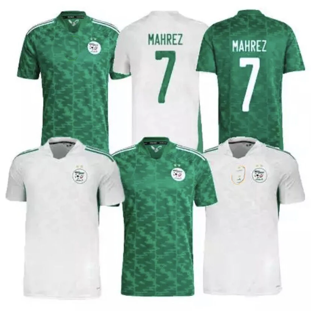 

New 2021 2022 Algeria MAHREZ FEGHOULI Soccer Jerseys 2020 Maillot de foot Casual SLIMANI BENNACER ATAL Home Away Football Shirt