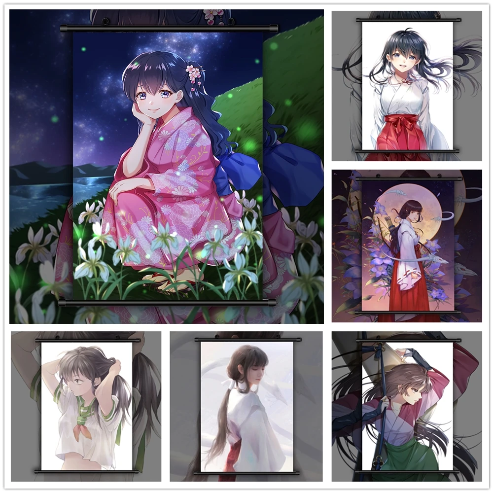 Картина на холсте, настенное искусство InuYasha Kikyo Sango Higurashi Kagome, принты аниме, плакаты, картины для спальни, украшение для дома
Картина на холсте, настенное искусство InuYasha Kikyo Sango Higurashi Kagome, принты аниме, плакаты, картины для спальни, украшение для дома