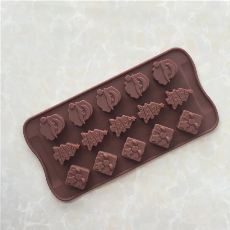 Christmas Series Silicone Mold 15 Holes 3D Chocolate Mold DIY Non Stick Fondant Patisserie Candy Mould Cake Decorating Tools
Christmas Series Silicone Mold 15 Holes 3D Chocolate Mold DIY Non Stick Fondant Patisserie Candy Mould Cake Decorating Tools