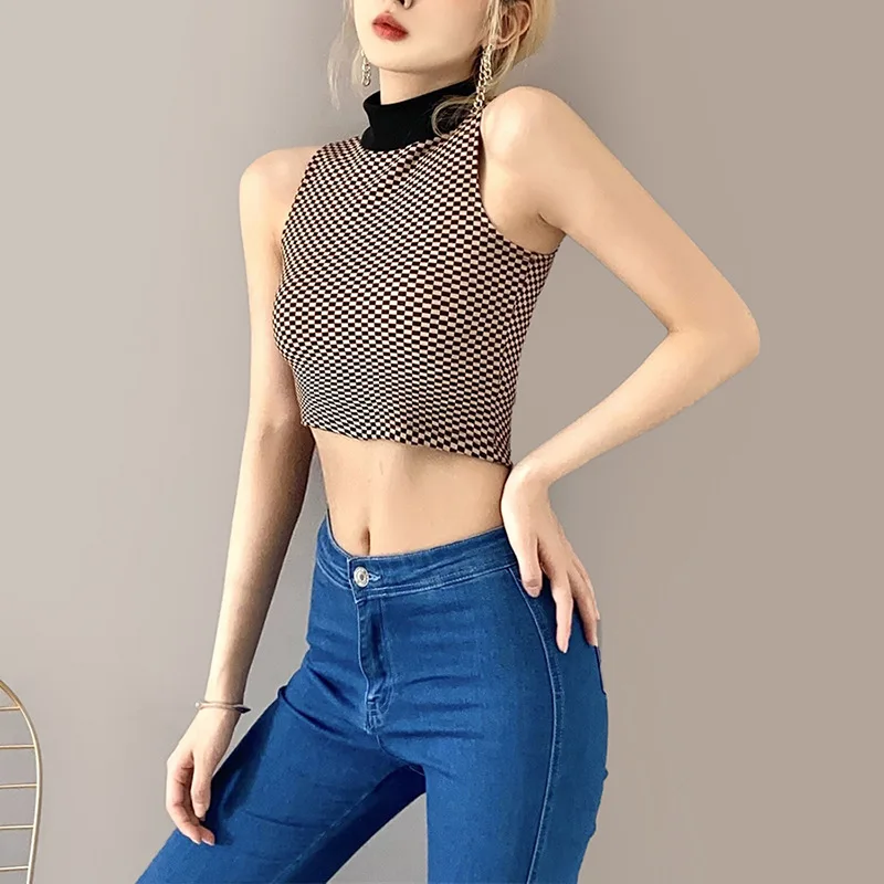 Summer 2021 New Fashion Casual Slim Stretch Wild Basic Female Tank Top New Simple Plaid Was Thin Streetwear Vest Women Y2k To
Summer 2021 New Fashion Casual Slim Stretch Wild Basic Female Tank Top New Simple Plaid Was Thin Streetwear Vest Women Y2k To