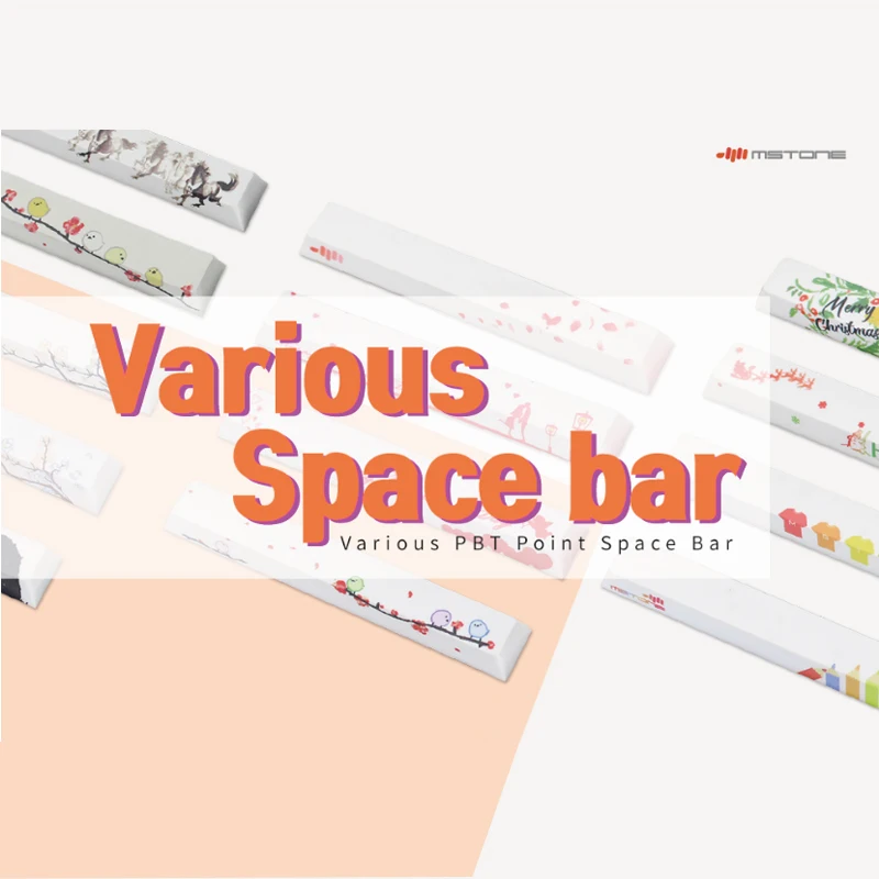 Mstone Varieties Pattern 6.25u Spacebar Point Keycap PBT Dye-Subbed Keycaps Custom Mechanical Keyboard Accessories A
Mstone Varieties Pattern 6.25u Spacebar Point Keycap PBT Dye-Subbed Keycaps Custom Mechanical Keyboard Accessories A