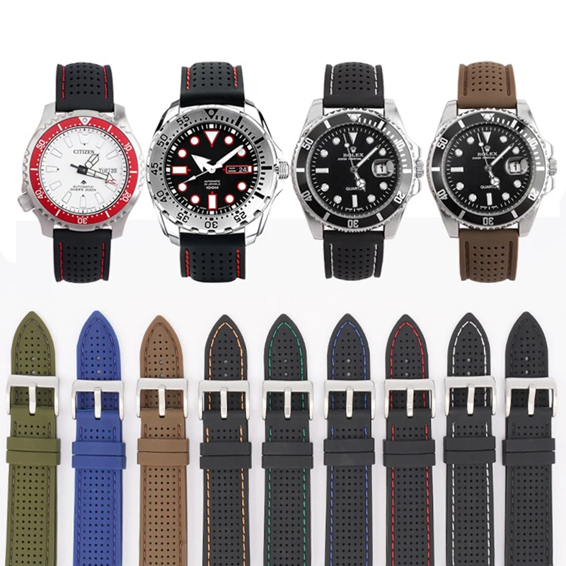 Universal Soft Silicone Watch Strap Bracelet Band for Samsung Active2 Huawei Watch GT2 18mm 20mm 22mm 24mm Breathable Wrist Belt 
Universal Soft Silicone Watch Strap Bracelet Band for Samsung Active2 Huawei Watch GT2 18mm 20mm 22mm 24mm Breathable Wrist Belt
