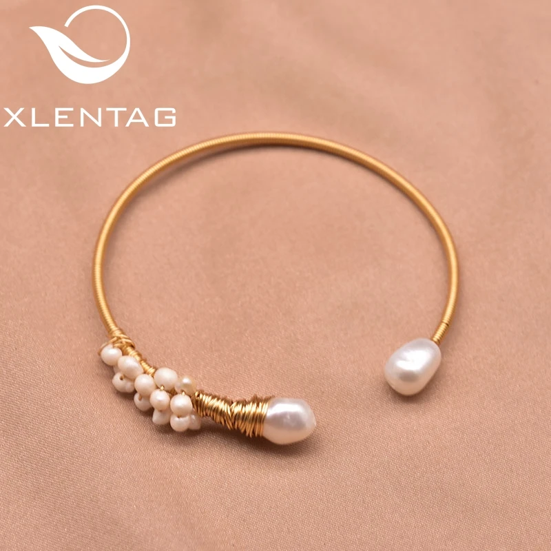 Xlentag Original Designer Simple Millet Half Freshwater Pearl Open Bracelet For Women Wedding Engagement Jewelry GB0972
Xlentag Original Designer Simple Millet Half Freshwater Pearl Open Bracelet For Women Wedding Engagement Jewelry GB0972