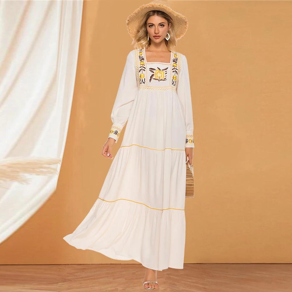 Ramadan Eid Mubarak Embroidery Abaya Kaftan Mujer Turkey Hijab Muslim Dress Islamic Clothing Dresses Abayas For Women Caftan
Ramadan Eid Mubarak Embroidery Abaya Kaftan Mujer Turkey Hijab Muslim Dress Islamic Clothing Dresses Abayas For Women Caftan