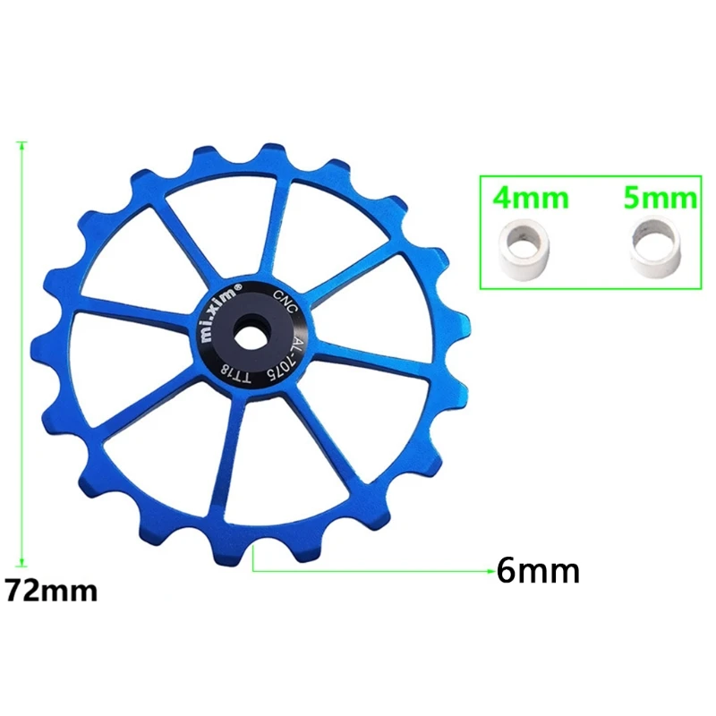 M89D 18T Bicycle Aluminum Alloy Jockey Wheel Ceramic Bearing Derailleur Pulley Guide
M89D 18T Bicycle Aluminum Alloy Jockey Wheel Ceramic Bearing Derailleur Pulley Guide