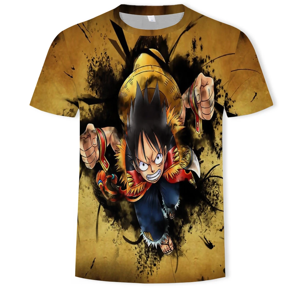 Аниме футболка агрессивный мунч д. Luffy рубашка унисекс косплей harajuku модная аниме