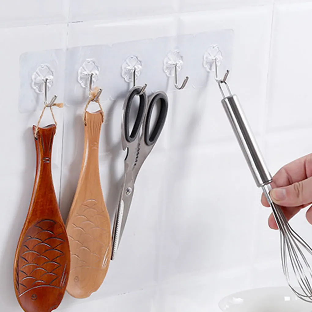 6pcs/set Storage Hook Plastic Adhesive Hanger Self-Stick Wall Organizer Kitchen Bedroom Hanging Hook
6pcs/set Storage Hook Plastic Adhesive Hanger Self-Stick Wall Organizer Kitchen Bedroom Hanging Hook