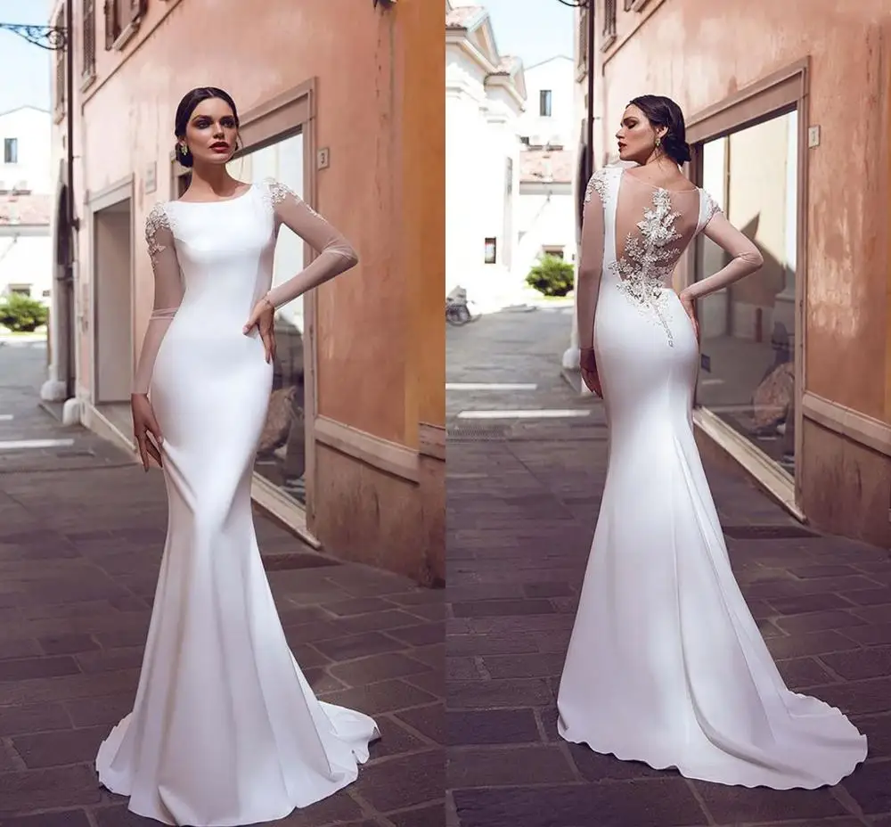 Mermaid Lace Dress for Wedding Party Boho Appliques Bride Dresses 2020 Simple Wedding Gowns Stain Vestidos De Novia
Mermaid Lace Dress for Wedding Party Boho Appliques Bride Dresses 2020 Simple Wedding Gowns Stain Vestidos De Novia