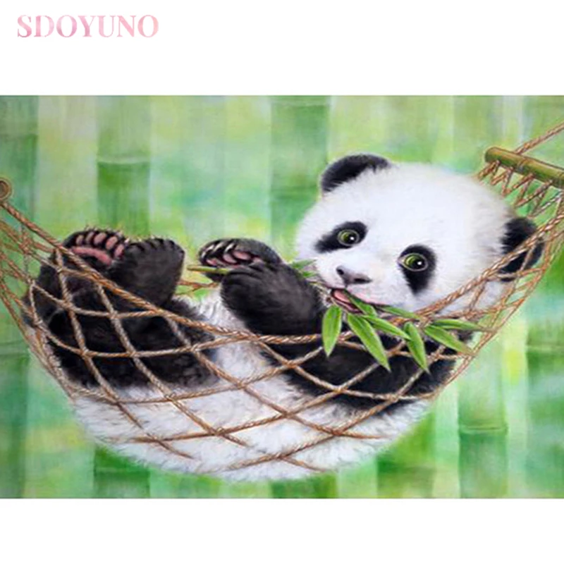 SDOYUNO DIY oil painting by numbers for adultsCute panda animals acrylic paints coloring by numbers modern wall art painting
SDOYUNO DIY oil painting by numbers for adultsCute panda animals acrylic paints coloring by numbers modern wall art painting