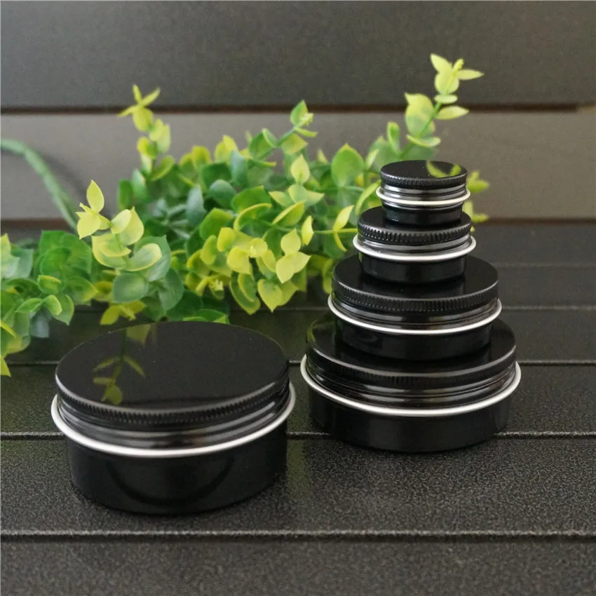 5/10/30/60/80g Bright black Portable Empty Aluminum Box Metal Tin Cans DIY Round Cosmetic Cream Refillable Jar Tea Aluminum Pot
5/10/30/60/80g Bright black Portable Empty Aluminum Box Metal Tin Cans DIY Round Cosmetic Cream Refillable Jar Tea Aluminum Pot