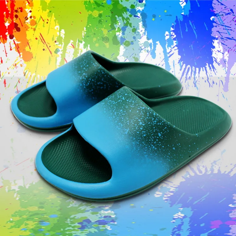 Indoor Comfortable Soft Slippers Men Women Non-slip Bathroom Home Shoes Mixed Color Flat EVA Thick Sole Slides Women's Sandals
Indoor Comfortable Soft Slippers Men Women Non-slip Bathroom Home Shoes Mixed Color Flat EVA Thick Sole Slides Women's Sandals