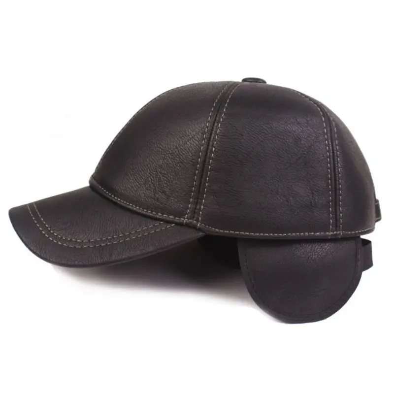 Solid Color Adjustable Ear Protection Warm Leather Cap Men's Autumn Winter Retro Baseball Cap For Outdoor Activities
Solid Color Adjustable Ear Protection Warm Leather Cap Men's Autumn Winter Retro Baseball Cap For Outdoor Activities