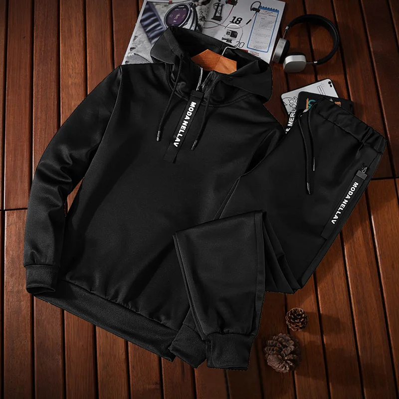 Men's long-sleeved leisure sports sweatsuit new Korean version hooded sweatsuit two pieces
Men's long-sleeved leisure sports sweatsuit new Korean version hooded sweatsuit two pieces