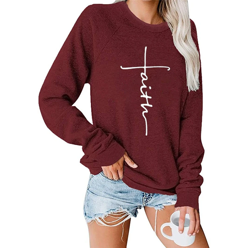 Casual Long Sleeve Letter Printed Hoodies for Women Fashion Round Neck Pullover Sweatershirt Tunic Sweatshirt Loose Cotton Tops
Casual Long Sleeve Letter Printed Hoodies for Women Fashion Round Neck Pullover Sweatershirt Tunic Sweatshirt Loose Cotton Tops