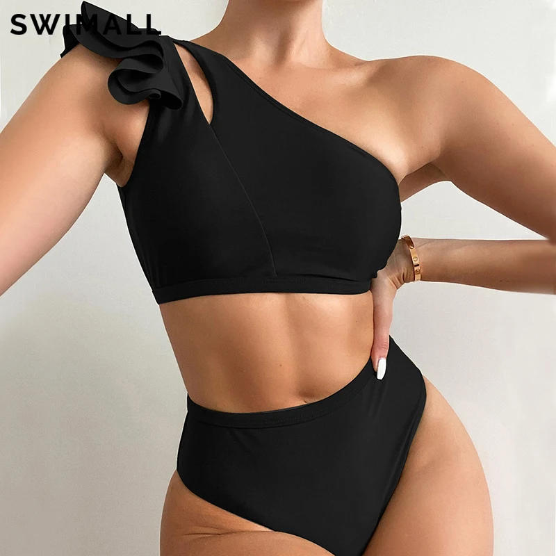 One Shoulder Ruffle Bikini High Waist Swimsuit Women Push Up Swimwear Two-piece Bikini Set Bather Bathing Suit Swim Suit Female
One Shoulder Ruffle Bikini High Waist Swimsuit Women Push Up Swimwear Two-piece Bikini Set Bather Bathing Suit Swim Suit Female