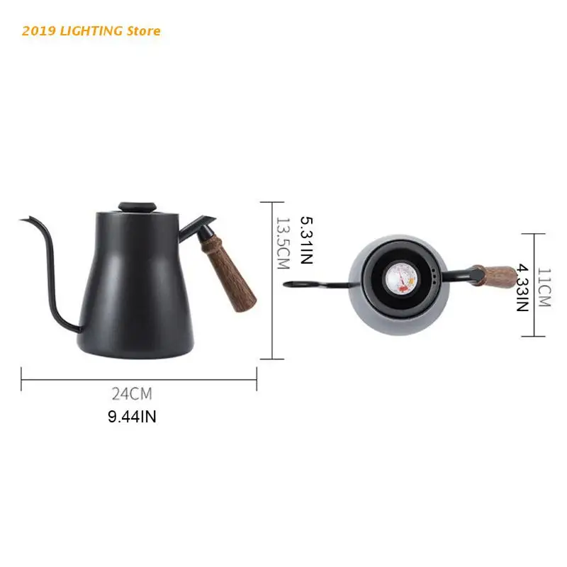 Q9QF Wooden Handle Gooseneck Spout Kettles for Coffee Making with/Without Thermometer 
Q9QF Wooden Handle Gooseneck Spout Kettles for Coffee Making with/Without Thermometer