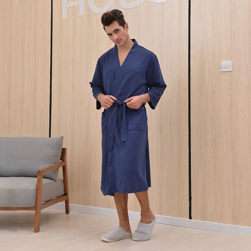Spring Autumn Bath Robe Dressing Gown Men Women Waffle Water Absorption Quick-dry Sleepwear Bathrobe Nightgown Lovers Home Robes
Spring Autumn Bath Robe Dressing Gown Men Women Waffle Water Absorption Quick-dry Sleepwear Bathrobe Nightgown Lovers Home Robes