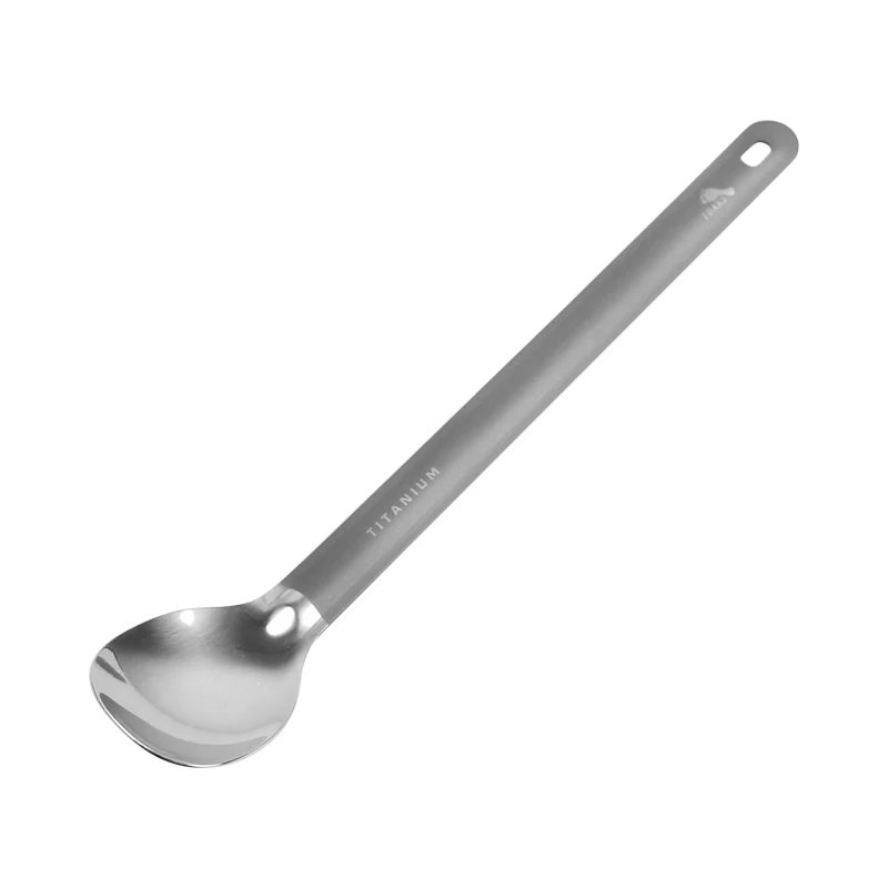 TOAKS Lengthen Titanium Spoon Picnic Spoon Outdoor Tableware Long-handled Titanium Spoon With Polished Bowl 215mm SLV-11
TOAKS Lengthen Titanium Spoon Picnic Spoon Outdoor Tableware Long-handled Titanium Spoon With Polished Bowl 215mm SLV-11
