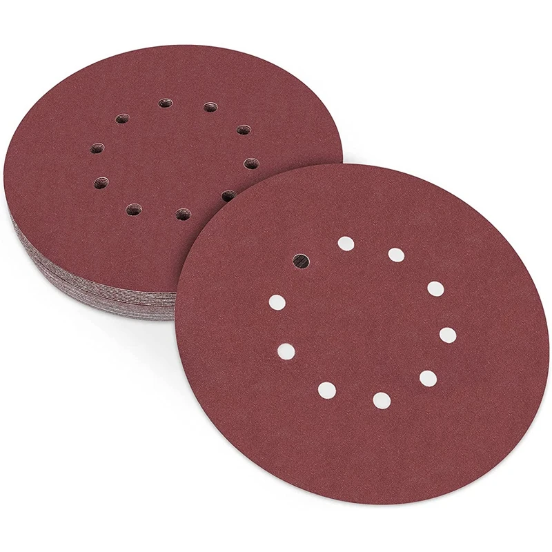 225Mm Sanding Disc Pads, 25 Pcs Hook And Loop Sandpaper Sheet For Random Orbital Sander (80 Grit)
225Mm Sanding Disc Pads, 25 Pcs Hook And Loop Sandpaper Sheet For Random Orbital Sander (80 Grit)