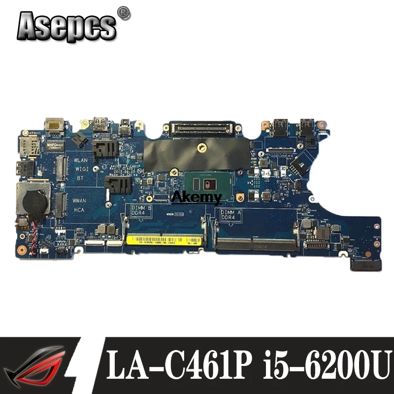 Placa Mae 03GMP2 для Dell Latitude E7470 с процессором i5 6200U материнская плата DP/N 3GMP2