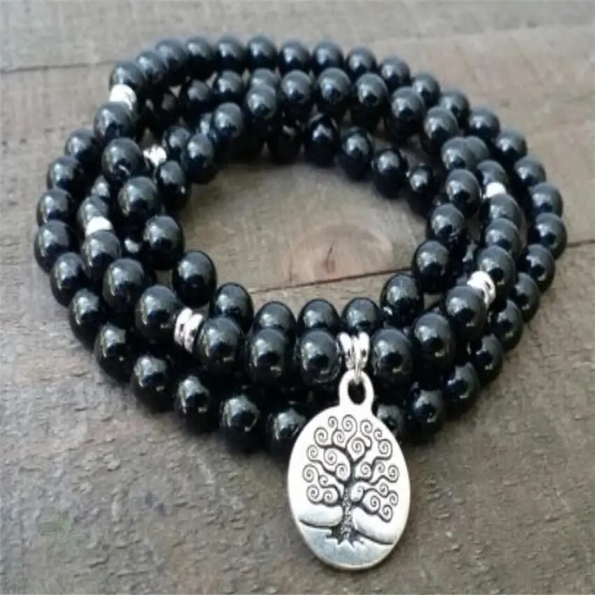 6mm black agate Gemstone Mala Bracelet 108 Beads Lucky natural mala spirituality cuff men Wristband Healing Multi-color Hot
6mm black agate Gemstone Mala Bracelet 108 Beads Lucky natural mala spirituality cuff men Wristband Healing Multi-color Hot