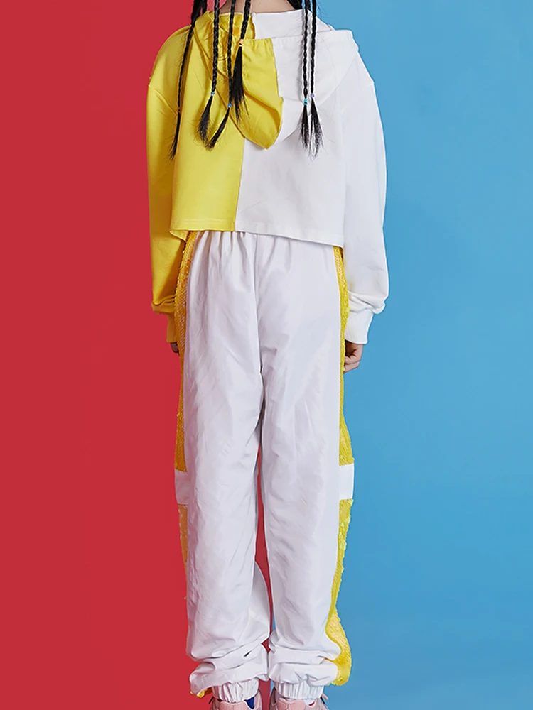 Children Jazz Dance Costumes Hip Hop Kids Long Sleeve Hooded Tops And Pants Girls Hiphop Clothes Street Dance Stage Show Wear
Children Jazz Dance Costumes Hip Hop Kids Long Sleeve Hooded Tops And Pants Girls Hiphop Clothes Street Dance Stage Show Wear