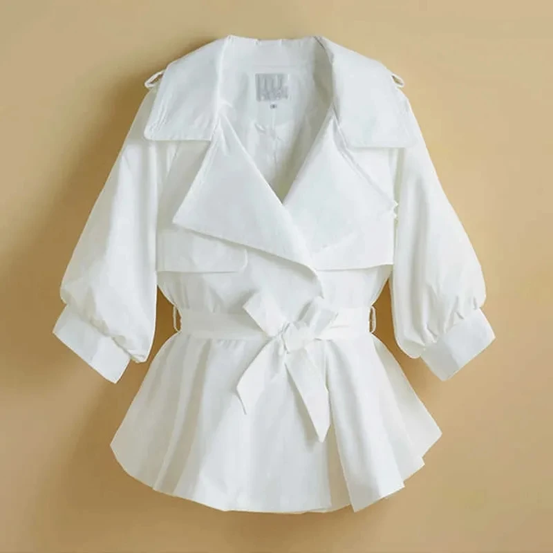 Женская короткая ветровка с рукавом три четверти тонкая ветровка пальто Тренч с завязкой на талии Новинка Осень 2020 женская одежда
Женская короткая ветровка с рукавом три четверти тонкая ветровка пальто Тренч с завязкой на талии Новинка Осень 2020 женская одежда
