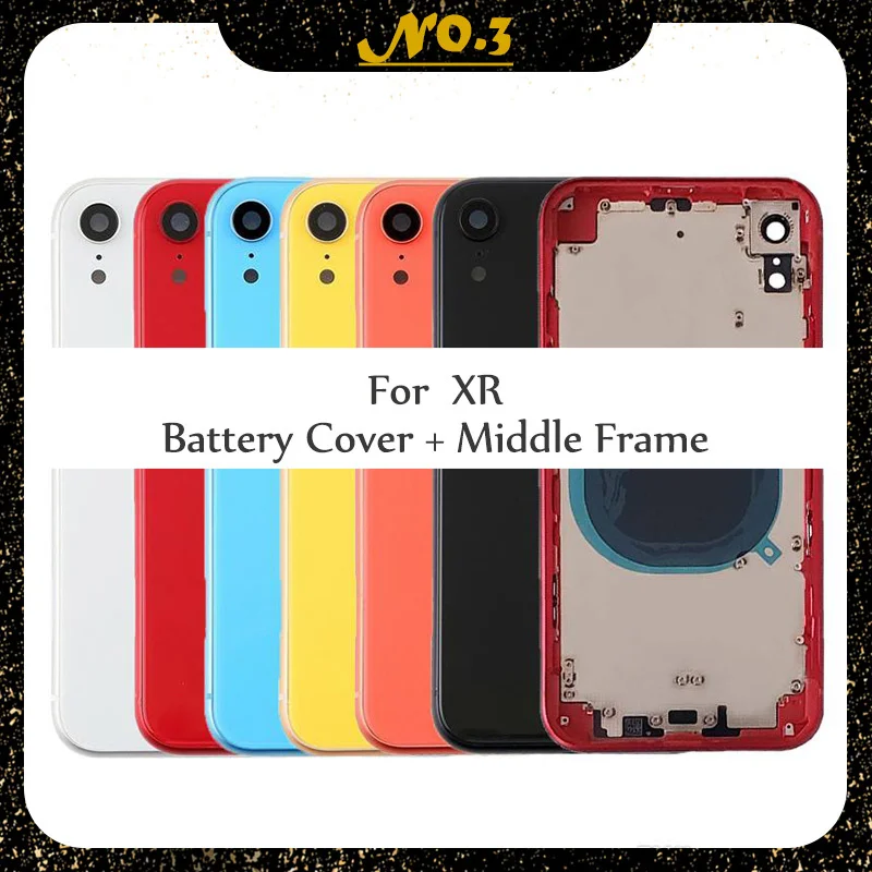 Back housing For iPhone XR Battery Door Housing Metal Middle Frame with Glass Chassis Back Housing For iphone XR Battery Case
Back housing For iPhone XR Battery Door Housing Metal Middle Frame with Glass Chassis Back Housing For iphone XR Battery Case