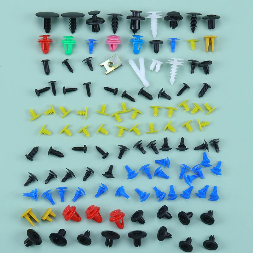 100PCS Fastener Rivet Door Panel Fender Liner Rivet Universal Mixed Auto Fastener Vehicle Car Bumper Clips Retainer
100PCS Fastener Rivet Door Panel Fender Liner Rivet Universal Mixed Auto Fastener Vehicle Car Bumper Clips Retainer