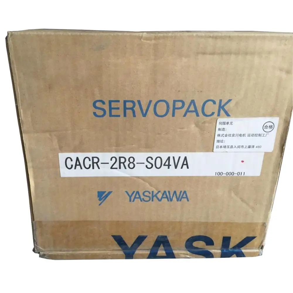 Новый yaskawa Электрический сэрвопакк 0-230V 3-фазовый сервопривод CACR-2R8-S04VA 400w
Новый yaskawa Электрический сэрвопакк 0-230V 3-фазовый сервопривод CACR-2R8-S04VA 400w