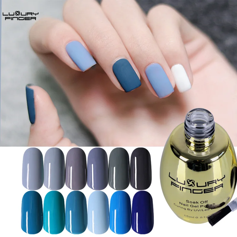 Luxury Finger 1Pcs 15ML Blue Color Glitter Sequins Series UV Nail Gel Polish DIY Nail Art Design Enamel Soak Off Shining Varnish
Luxury Finger 1Pcs 15ML Blue Color Glitter Sequins Series UV Nail Gel Polish DIY Nail Art Design Enamel Soak Off Shining Varnish