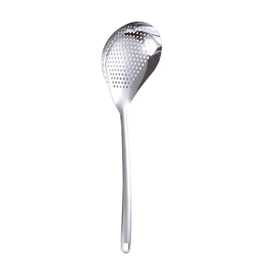 

Spoons Spoon Slotted Cooking Stainless Steel Serving Small Basting Perforated Metal Utensils Skimmer Soup Colander For