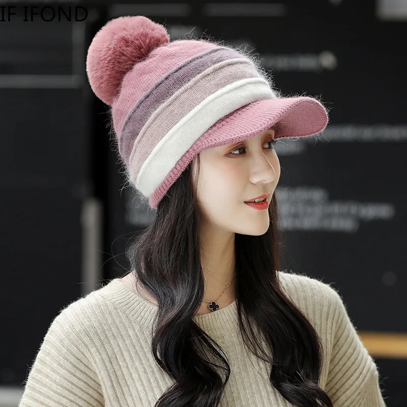 Women Velvet Thick Warm Beanies Skullies Cap With Pom Pom Autumn Winter knitted Female Cap
Women Velvet Thick Warm Beanies Skullies Cap With Pom Pom Autumn Winter knitted Female Cap