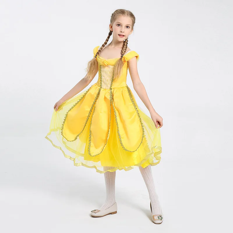Halloween Girls Princess Belle Costume Beauty And The Beast Cosplay Outfit Tinker Bell Purim Carnival Party Fancy Dress
Halloween Girls Princess Belle Costume Beauty And The Beast Cosplay Outfit Tinker Bell Purim Carnival Party Fancy Dress