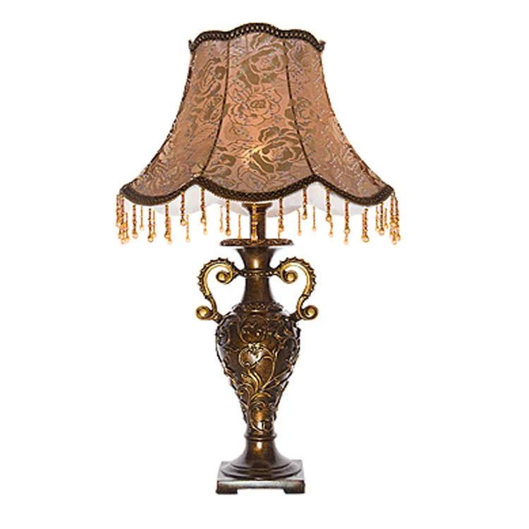 American Retro Resin Table Lamp Bedroom Wedding Celebration Cloth Table Lamps Wedding Room Living Room Bedside Desk Lamp
American Retro Resin Table Lamp Bedroom Wedding Celebration Cloth Table Lamps Wedding Room Living Room Bedside Desk Lamp