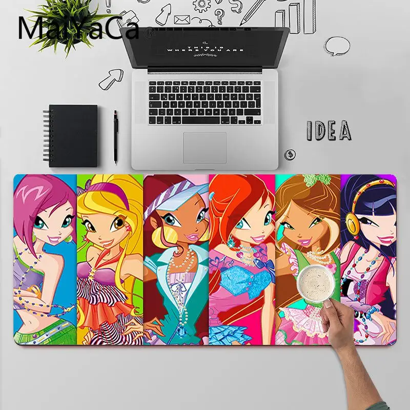 MaiYaCa Girl Winx Clubs Office Mice Gamer Mouse Pad Anti-slip Rubber Gaming Mouse Mat xl xxl 800x300mm for Lol world of warcraft
MaiYaCa Girl Winx Clubs Office Mice Gamer Mouse Pad Anti-slip Rubber Gaming Mouse Mat xl xxl 800x300mm for Lol world of warcraft