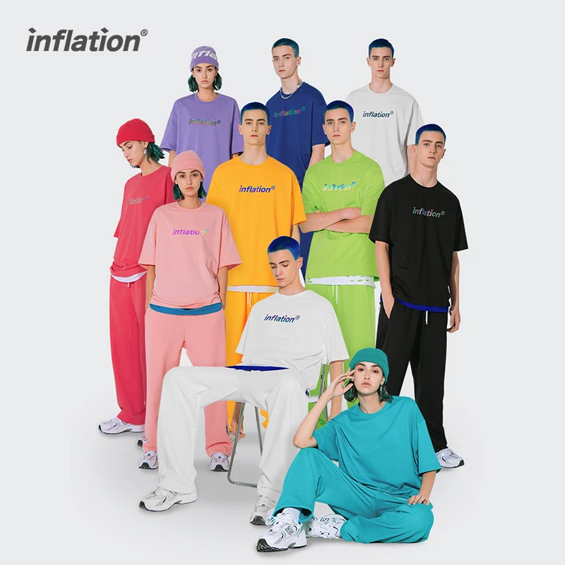 INFLATION 2022 Summer Sweatpant Set Couple Short Sleeve T-shirts Tracksuit Men Sportswear Leisure Jogging Suit Unisex
INFLATION 2022 Summer Sweatpant Set Couple Short Sleeve T-shirts Tracksuit Men Sportswear Leisure Jogging Suit Unisex