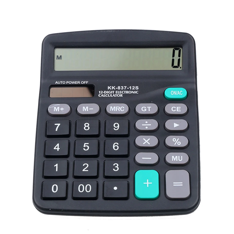 

Solar Calculator Scientific Calculate Commercial Use Counting 2 In 1 Powered 12 Digit Solar Or Battery Calculator With Button