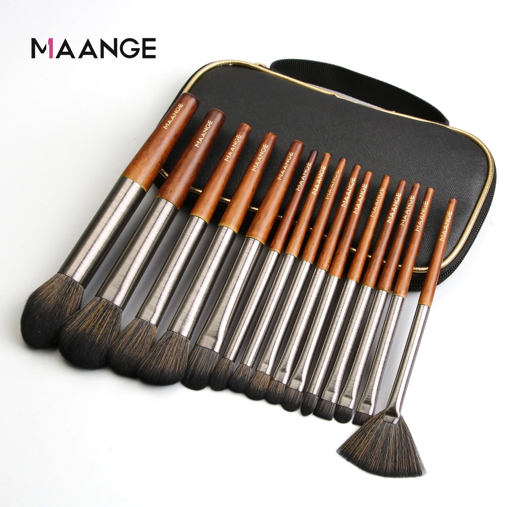 MAANGE Pro 15Pcs Makeup Brushes Set Foundation Powder Eye Shadow Lip Wood Handle Make Up Brush Beauty Cosmetic Makeup Tools
MAANGE Pro 15Pcs Makeup Brushes Set Foundation Powder Eye Shadow Lip Wood Handle Make Up Brush Beauty Cosmetic Makeup Tools