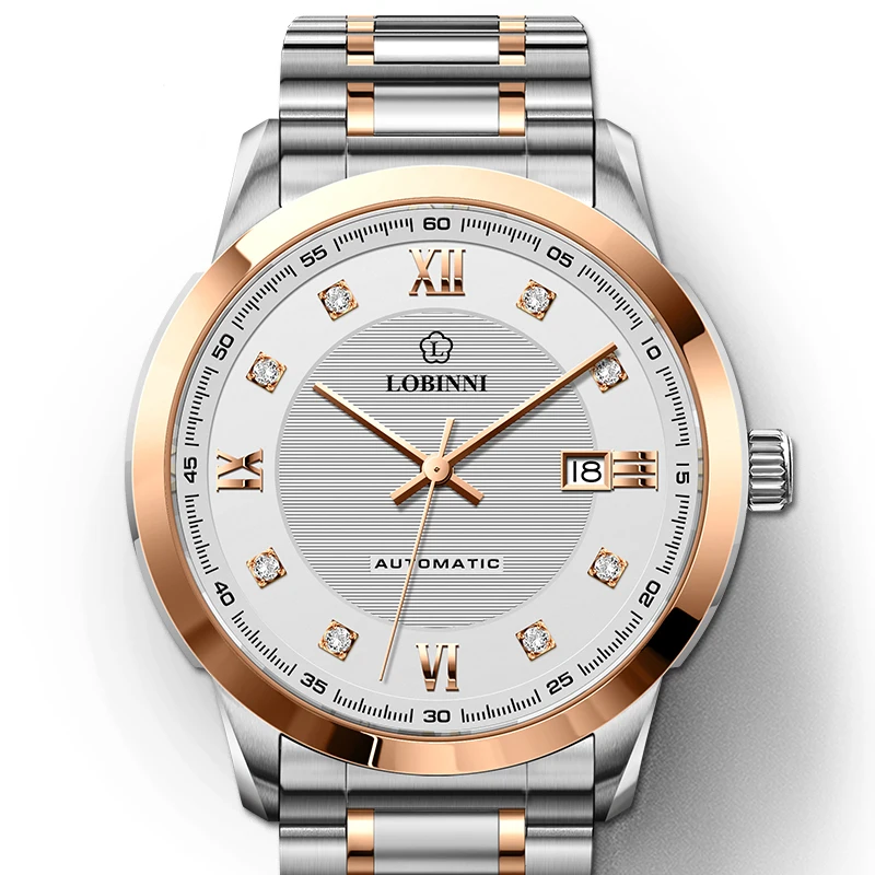 Switzerland LOBINNI Luxury Brand Japan MIYOTA Automatic Mechanical Men's Watches Sapphire Diamond 50M Waterproof Clocks L9006
Switzerland LOBINNI Luxury Brand Japan MIYOTA Automatic Mechanical Men's Watches Sapphire Diamond 50M Waterproof Clocks L9006