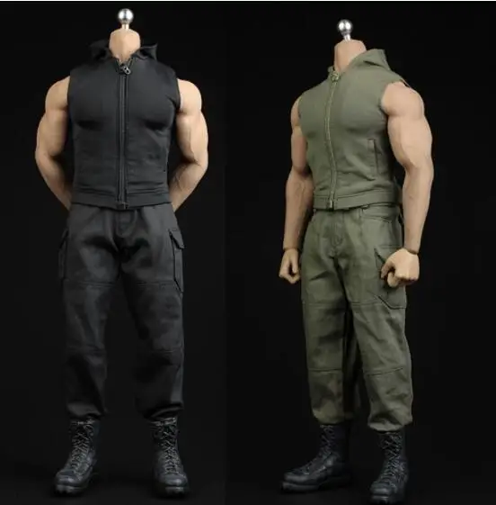XM004 1/6 Male Soldier Clothes Men's Sleeveless Slim-fit Hooded Pants Sweater Set Model for 12 inches M34/M35 Muscle Body
XM004 1/6 Male Soldier Clothes Men's Sleeveless Slim-fit Hooded Pants Sweater Set Model for 12 inches M34/M35 Muscle Body