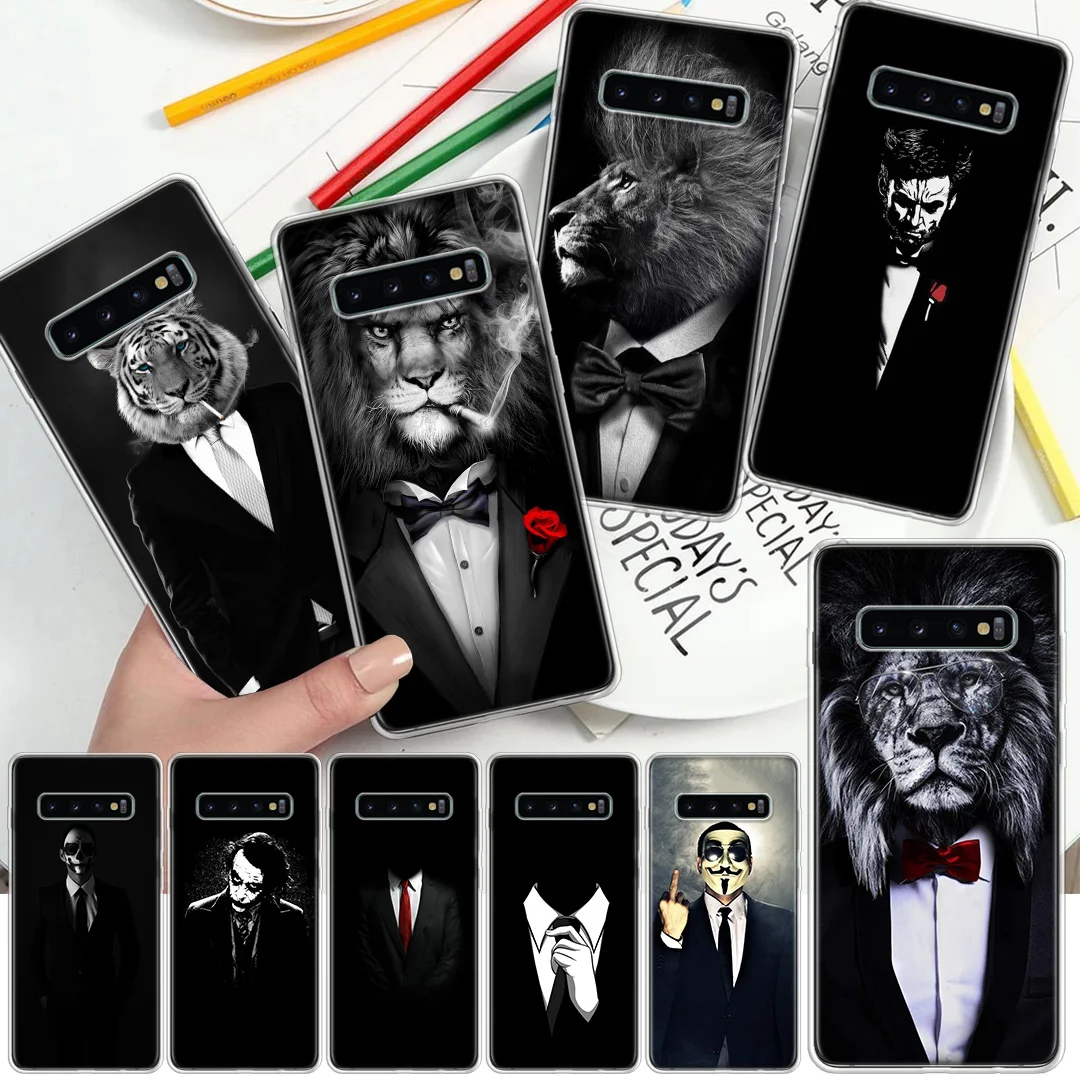 Lion Man Suit Shirt Tie Black Animal Phone Case For Samsung Galaxy S21 S20 FE S22 S23 Ultra S10 Plus S9 + S8 S7 Edge S10E Lite S
Lion Man Suit Shirt Tie Black Animal Phone Case For Samsung Galaxy S21 S20 FE S22 S23 Ultra S10 Plus S9 + S8 S7 Edge S10E Lite S