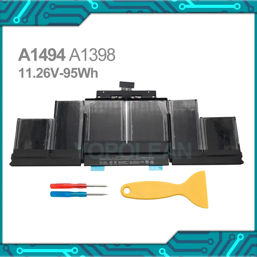 Новый аккумулятор A1494 11 26 в 95 Вт/ч с инструментом для Macbook Pro Retina 15 дюймов A1398 2013 2014 |