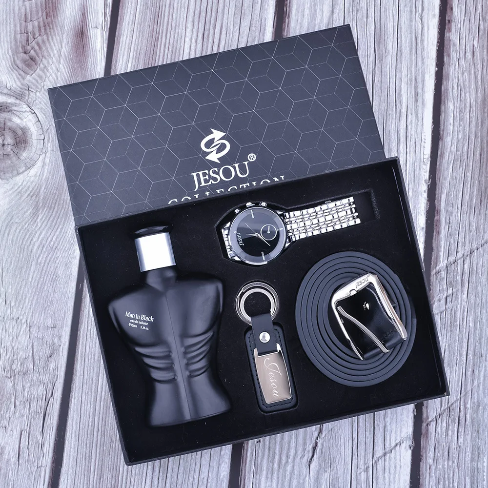 Exquisite Packaging Creative New Waterproof Quartz Watch Leather Belt Birthday Gift Men's Gift Set Top Quality Luxury Brand
Exquisite Packaging Creative New Waterproof Quartz Watch Leather Belt Birthday Gift Men's Gift Set Top Quality Luxury Brand