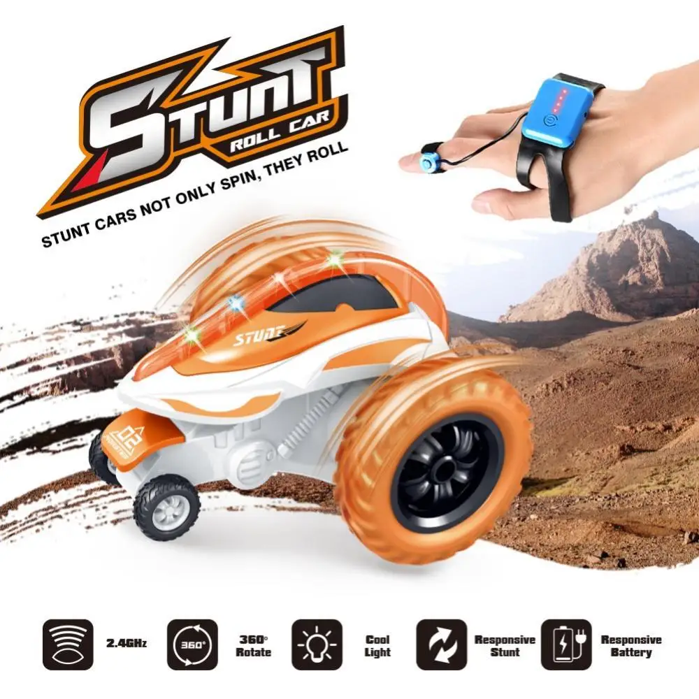 Hot Sales Kids 2.4G 4CH Watch Sensor Roll Flip Stunt RC Car 360 Degree Drift Robot Toy
Hot Sales Kids 2.4G 4CH Watch Sensor Roll Flip Stunt RC Car 360 Degree Drift Robot Toy