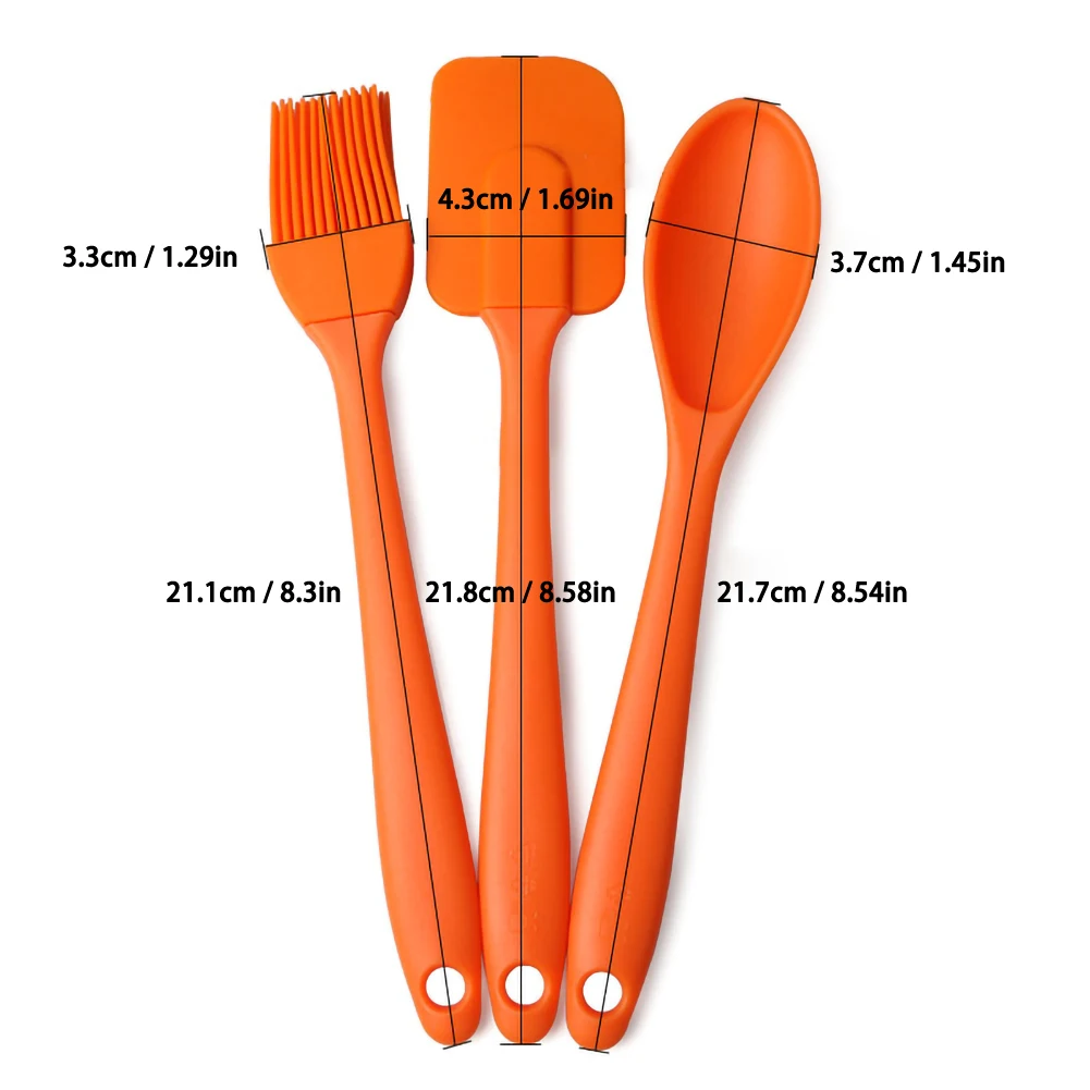 3pcs/set Baking Silicone Scraper Spatula Cake Brush For Kitchen Baking Cooking Supply Baking Pastry Accessories Tool
3pcs/set Baking Silicone Scraper Spatula Cake Brush For Kitchen Baking Cooking Supply Baking Pastry Accessories Tool