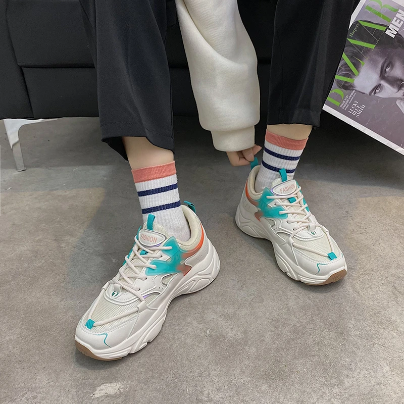 2021 Sneakers Women Chunky Shoes Fashion Breathable Sport Ladies Trainer Thick Sole Casual Platform Shoes Women Zapatillas Mujer
2021 Sneakers Women Chunky Shoes Fashion Breathable Sport Ladies Trainer Thick Sole Casual Platform Shoes Women Zapatillas Mujer