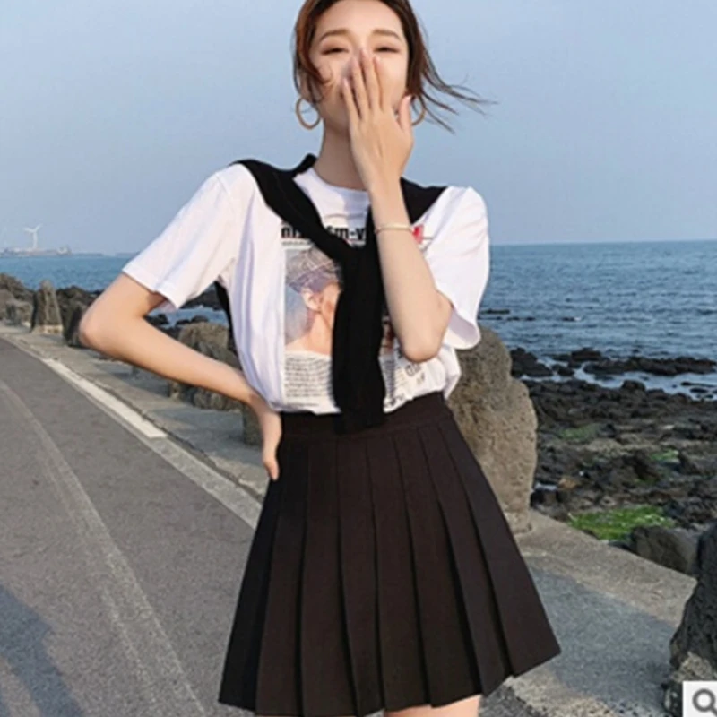 Women Fashion Pleated Skirt Preppy Style Solid Color High Waist Elastic Mini Short A-line Skirt for Summer 2021
Women Fashion Pleated Skirt Preppy Style Solid Color High Waist Elastic Mini Short A-line Skirt for Summer 2021