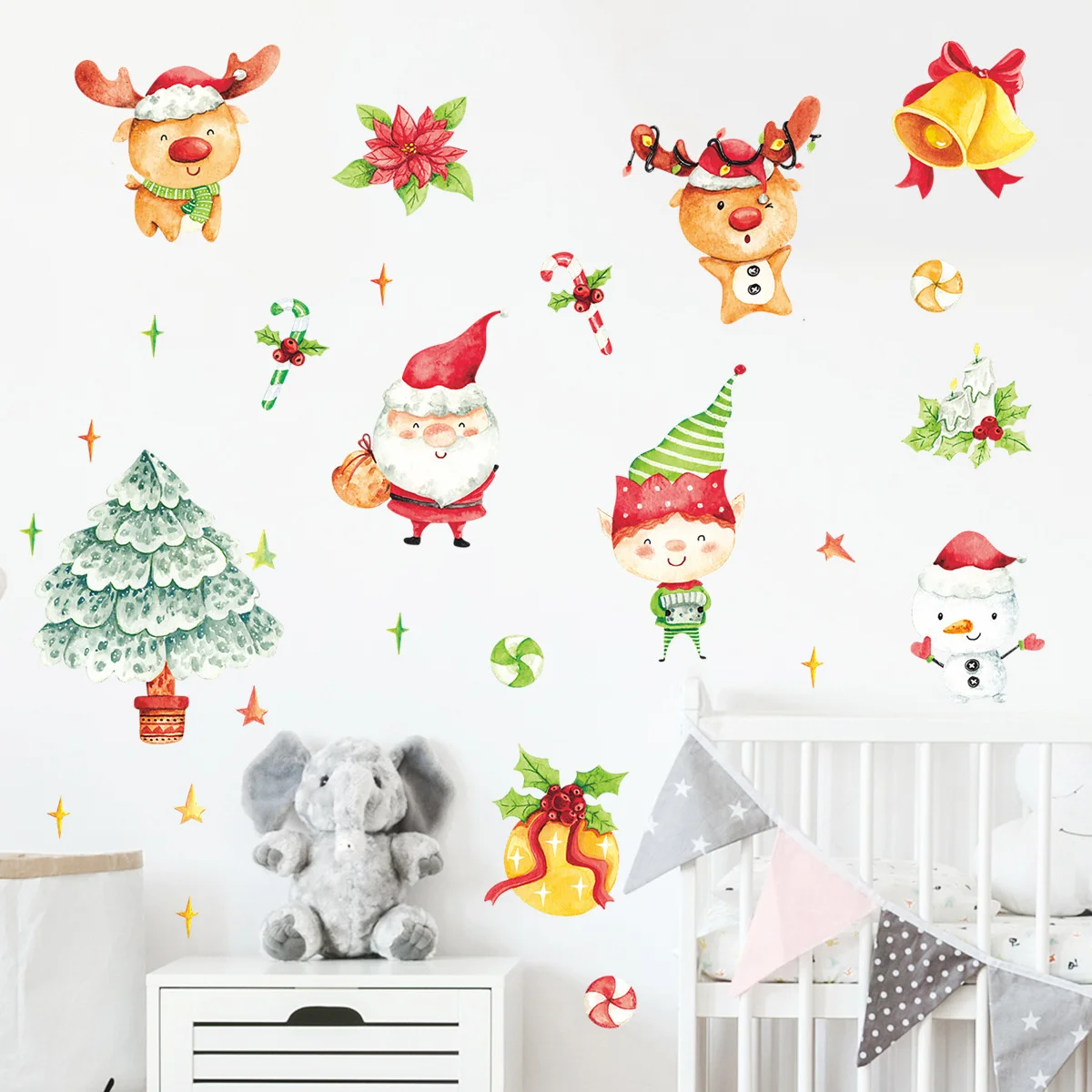 Christmas Animal Wall Sticker Cartoon PVC Sticker Santa Snowman Wall Sticker Shop Window Glass Window Decoration Sticker
Christmas Animal Wall Sticker Cartoon PVC Sticker Santa Snowman Wall Sticker Shop Window Glass Window Decoration Sticker
