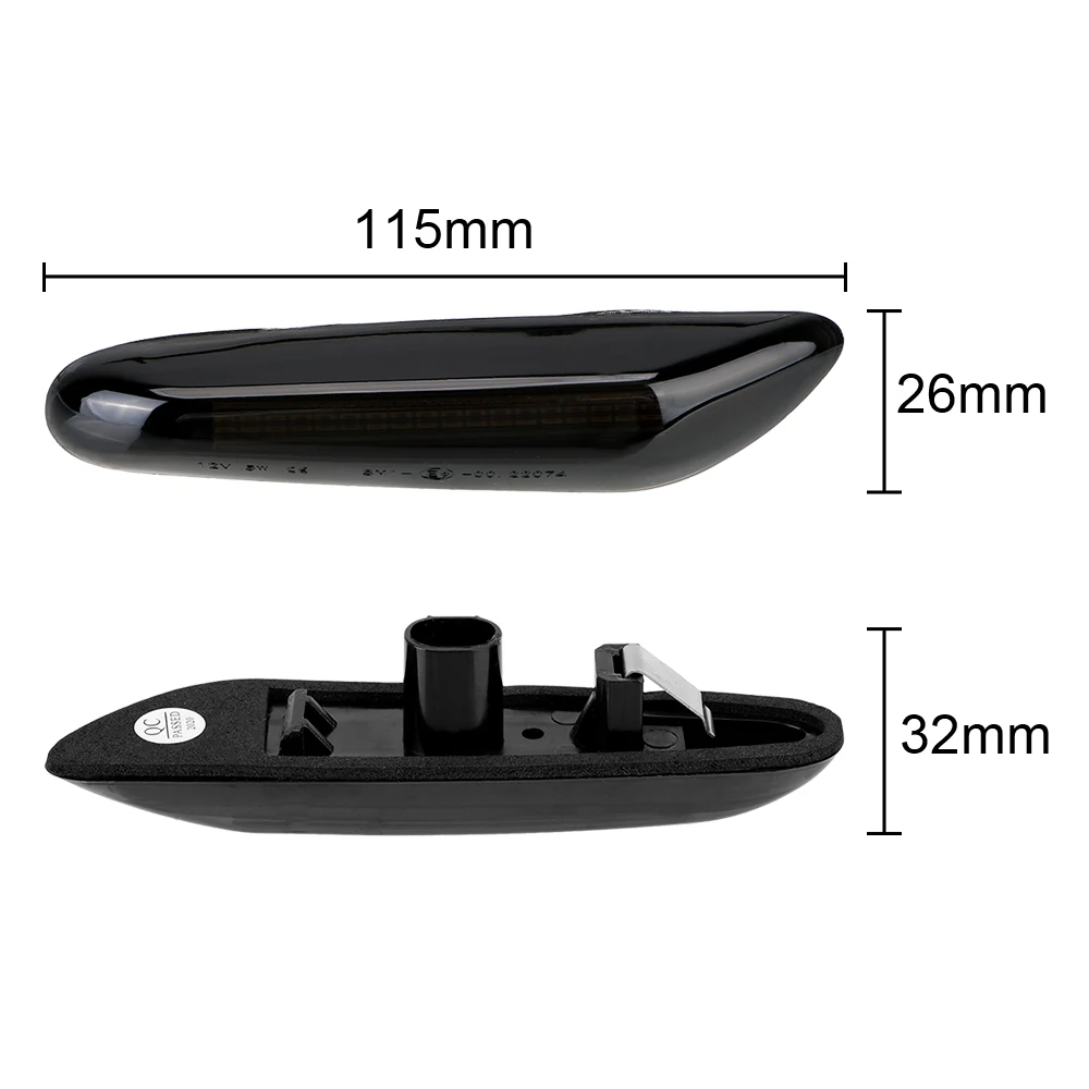 LED Side Marker Light Smoke Lens Dynamic Flowing Turn Signals Waterproof Blinker Lamp For BMW E46 E60 E90 E91 E92 E93 X1 X3 X5
LED Side Marker Light Smoke Lens Dynamic Flowing Turn Signals Waterproof Blinker Lamp For BMW E46 E60 E90 E91 E92 E93 X1 X3 X5